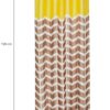 Stylish Solimo Polyester Striped Window Curtains - Light-Filtering Yellow Panels - Image 4