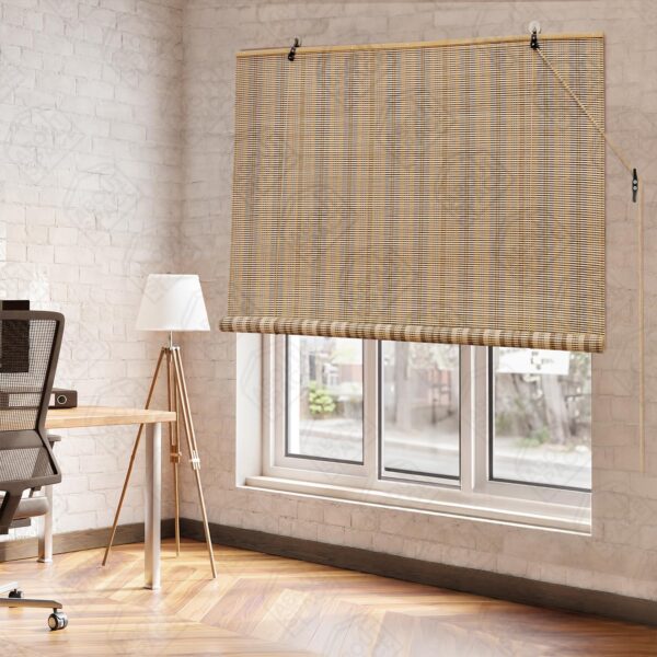 Bamboo Roll-Up Curtains for Sunlight Protection in Hotels and Restaurants - Image 5