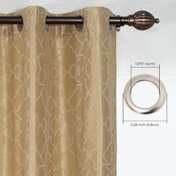 Stylish Beige Semi Blackout Curtains for Bedroom & Living Room Decor - Image 5