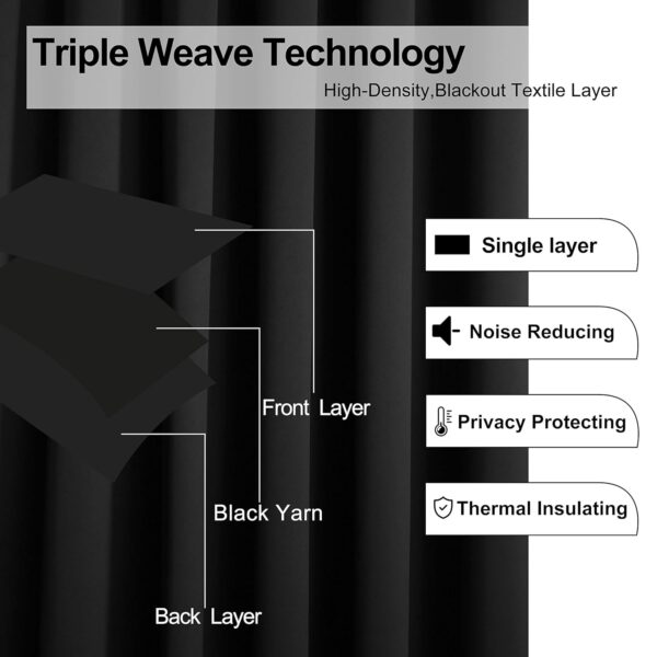 WONTEX Blackout Room Divider Curtains for Privacy and Insulation Solutions - Image 5