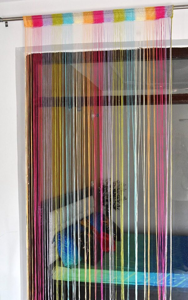 Beautiful Multi-Color String Curtains - 4X7 Feet for Stylish Home Decor - Image 3