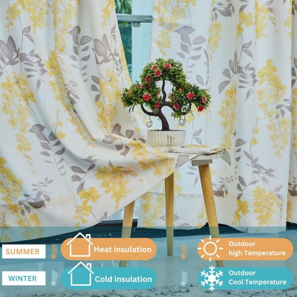 Tramb Printed Polyester Curtains: Stylish Privacy and Noise Reduction for Your Home - Image 3