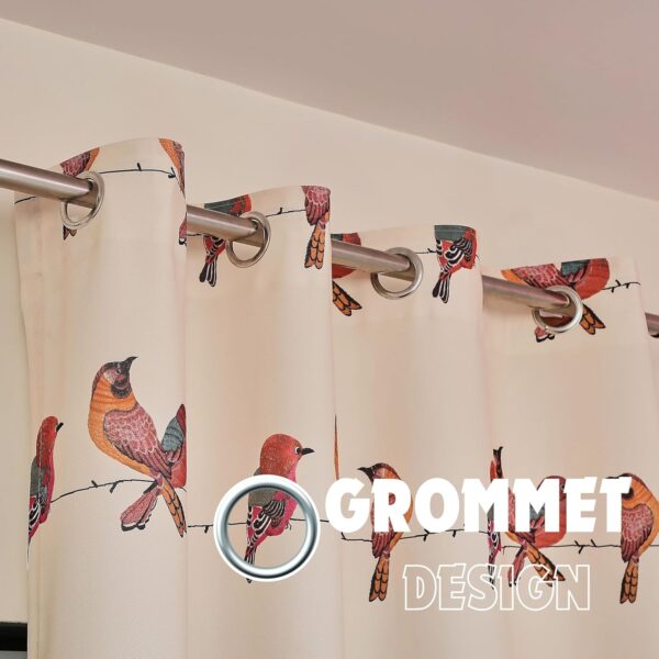 Tramb Printed Polyester Curtains: Stylish 8 Feet Set for Total Privacy - Image 4