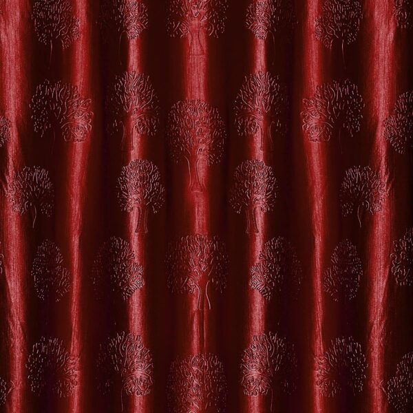 Stylish Maroon Thermal Insulated Curtains for Bedroom and Living Room - Image 3