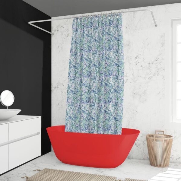 Bright Emerald Waterproof Shower Curtains - Set of 2, 60 x 72 Inches - Image 9