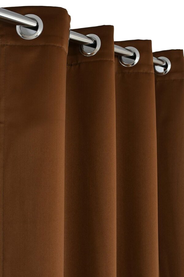 Stylish Brown Blackout Curtains for 6-Foot Windows - Thermal Insulated Design - Image 2