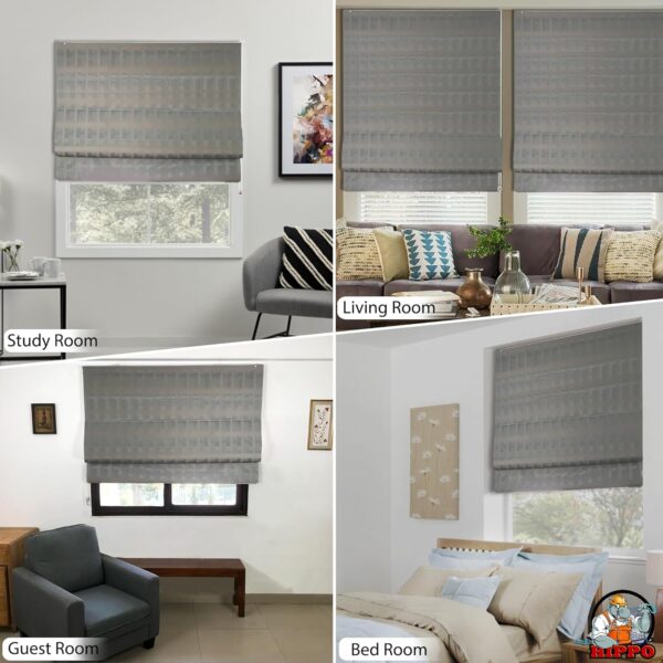 Roman Style Blackout Roller Blinds for UV Protection and Room Darkening - Image 9