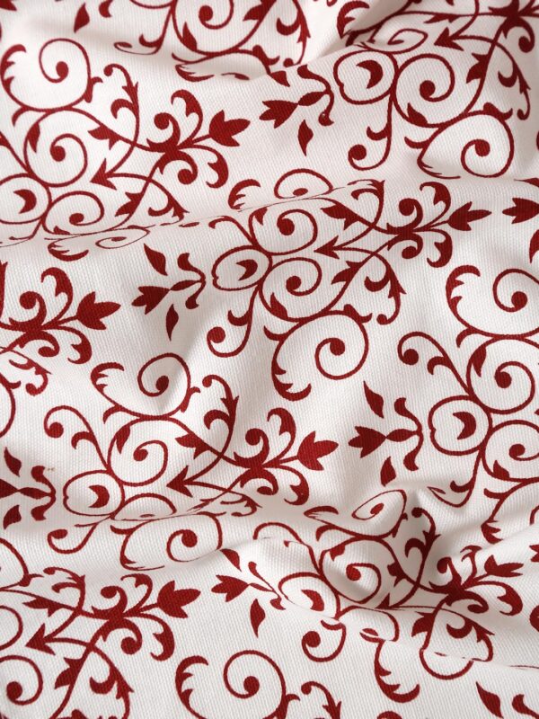 Bohemian Maroon Room Darkening Curtains - 100% Cotton Tasseled Design - Image 3