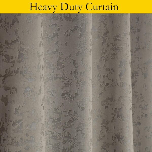 Luxurious Blackout Curtains for Living Room and Bedroom - Grey Set of 2 - Image 8