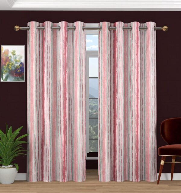 Stylish Polyester Window Curtains Set of 2 for Home Decor - Image 2