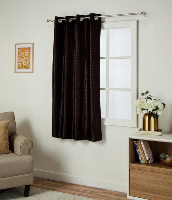 Solimo Premium Polyester Curtains: Stylish Geometric Print for Easy Maintenance - Image 2