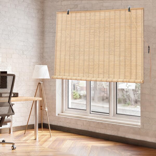 Bamboo Curtains for Windows - Stylish Roll-Up Shades for Sunlight Protection - Image 5