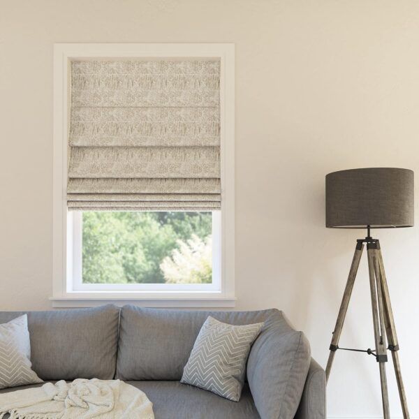 Stylish Total Blackout Cordless Roman Shade in Beige - 27" x 64" - Image 5