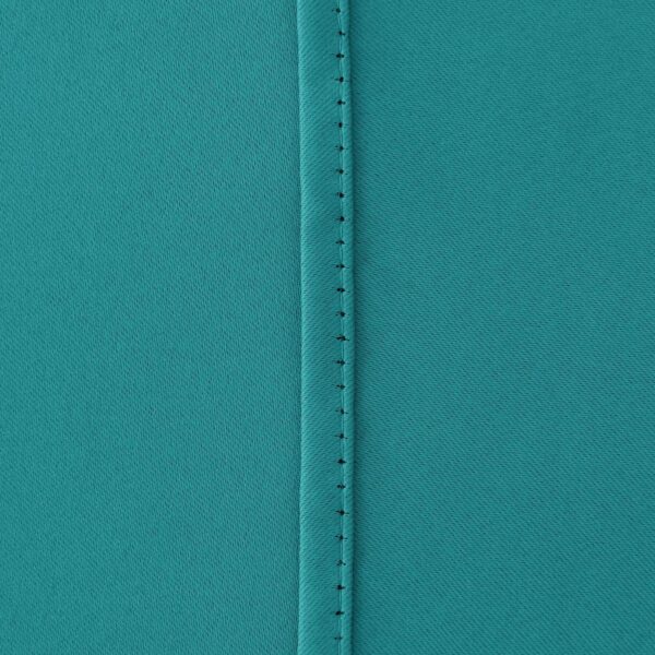 Aqua Faux Silk Blackout Curtains for Doors: Thermal Insulation & Room Darkening - Image 4