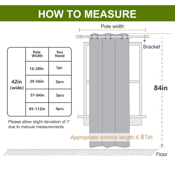 Blackout Curtains for Dining Room: Soundproof, Thermal Insulated Grommet Drapes - Image 7