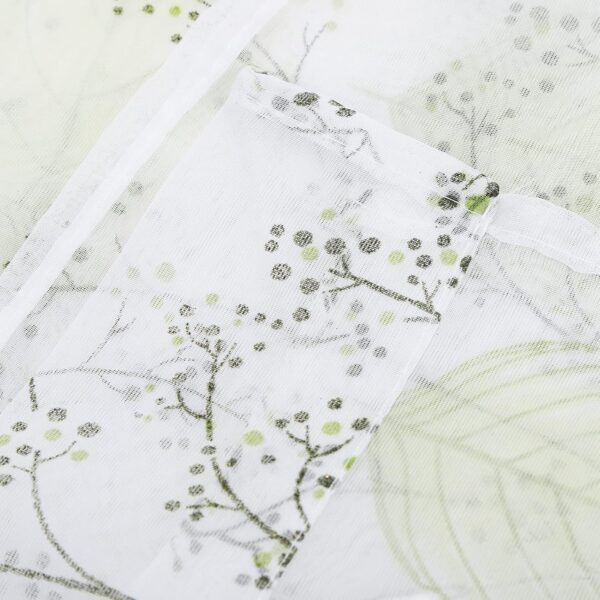 Elegant Leaf Print Sheer Curtains for Restaurants, Hotels, and Weddings - Image 8