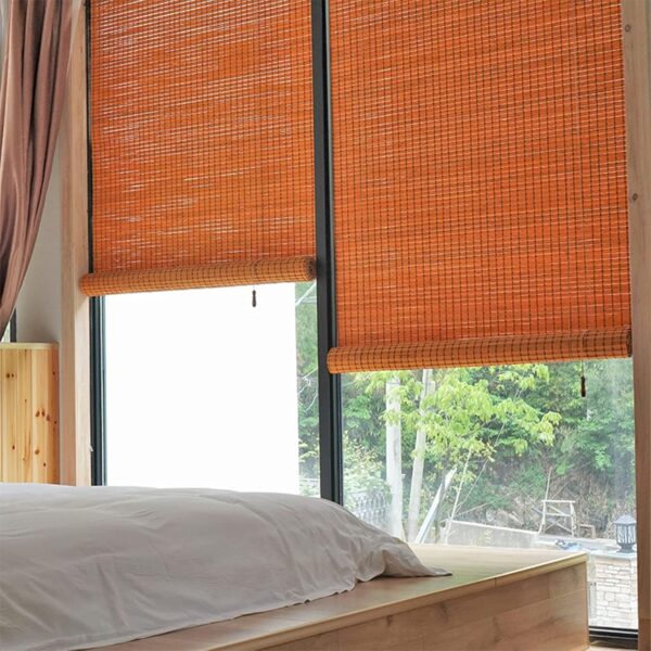 Bamboo Outdoor Roller Shades: Stylish Light Filtering Blinds for Any Space - Image 5