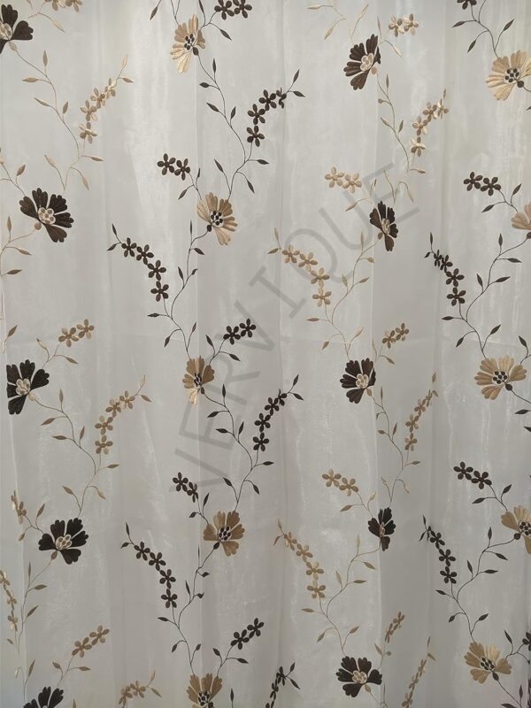 Elegant Floral Grommet Curtains Set for Living Room and Bedroom Decor - Image 5