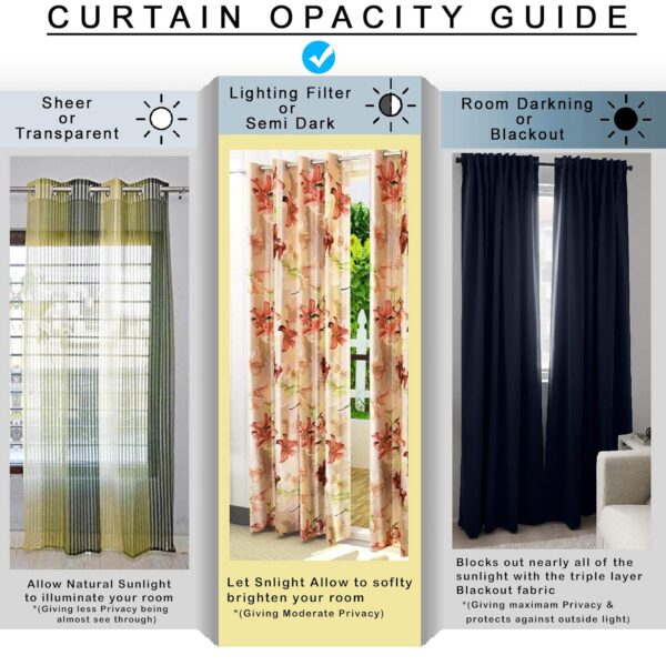 Premium Marine Green Room Darkening Curtains with Tie Backs - Set of 2 - Image 3