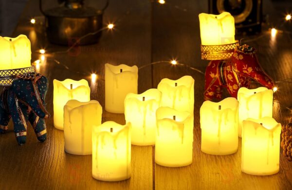 Acrylic LED Tea Light Candles for Home, Weddings, and Christmas Decor - Image 3