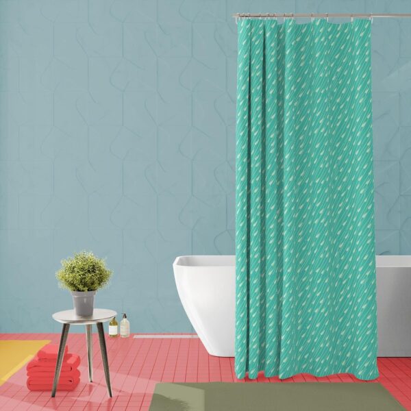 Waterproof Shower Curtain Set of 2 | Stylish ArtzFolio Rain Design - Image 3