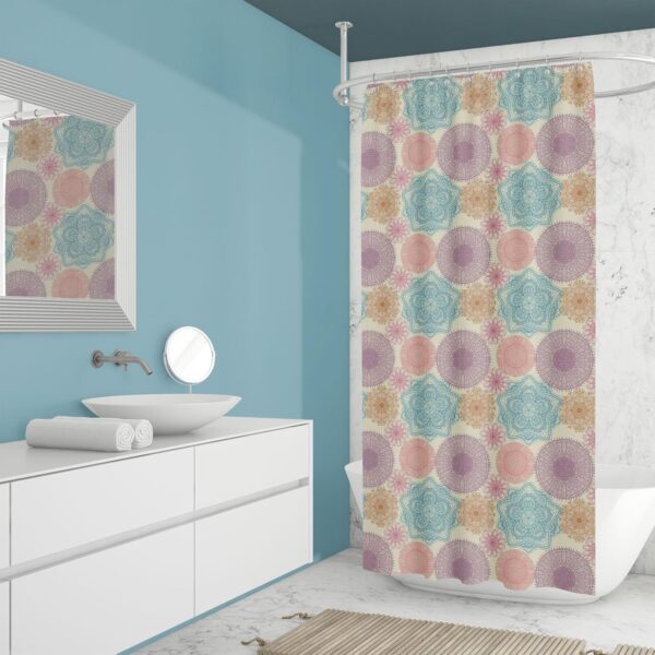 Elegant Waterproof Shower Curtain Set - ArtzFolio Floral Design 5x8 Feet - Image 5