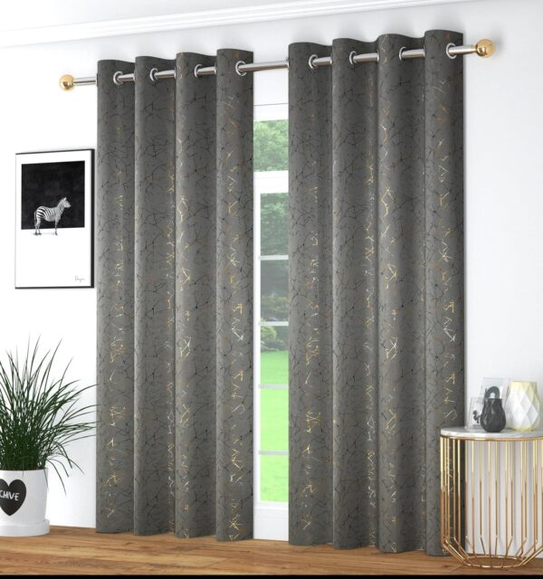 VJK FAB Thermal Insulated Blackout Curtains Set of 2 for Home Office - Image 2