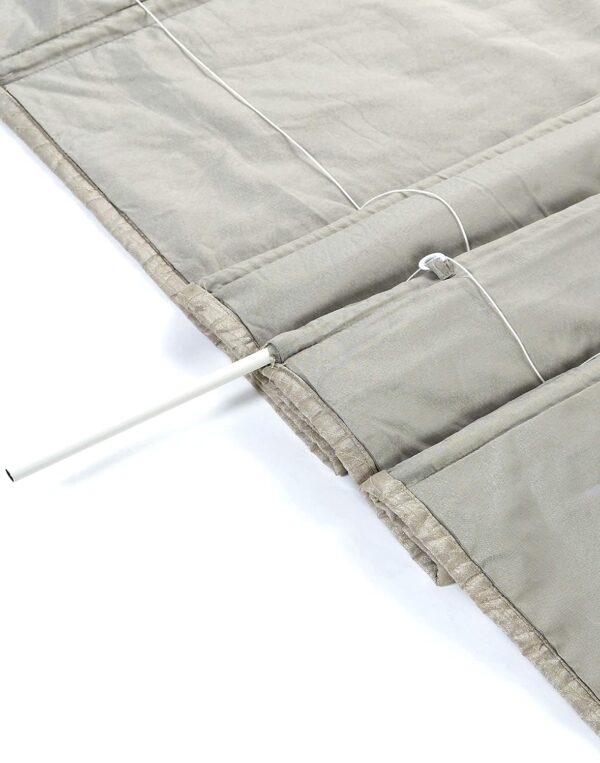 Quilted Blackout Roman Blinds in Violet for Thermal Home Comfort - Image 6