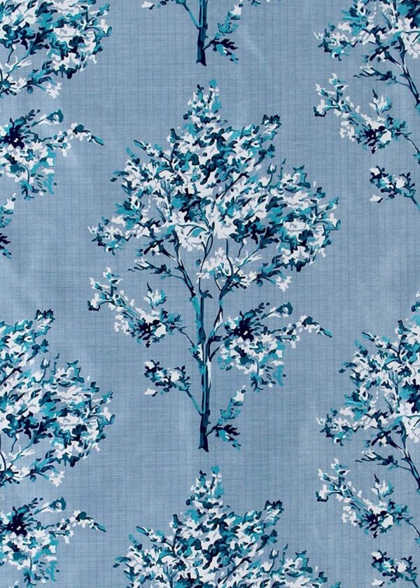 Aqua Polyester Room Darkening Curtains Set for Bedroom and Living Room - Image 5