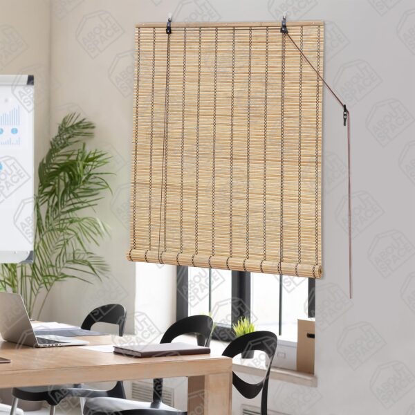 Bamboo Roll-Up Curtain: Privacy, Sun Protection for Windows and Doors - Image 5