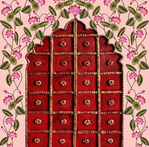 Traditional 8FT Pooja Decoration Backdrop Cloth for Festivals and Celebrations - Image 3