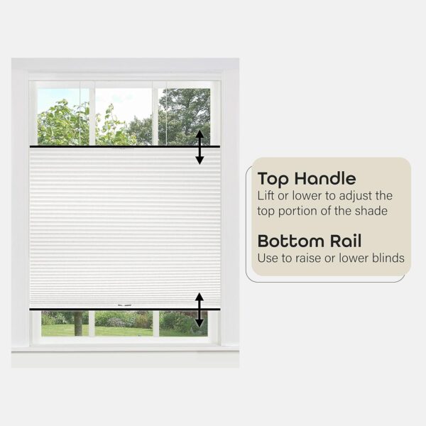 Achim Home Furnishings Cordless Honeycomb Shades for Stylish Window Treatment - Image 4