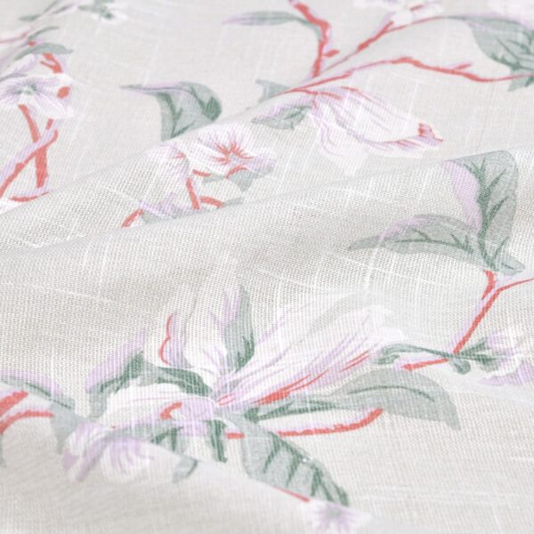 Cotton Linen Semi Sheer Vintage Floral Curtains for Living Room and Bedroom - Image 7