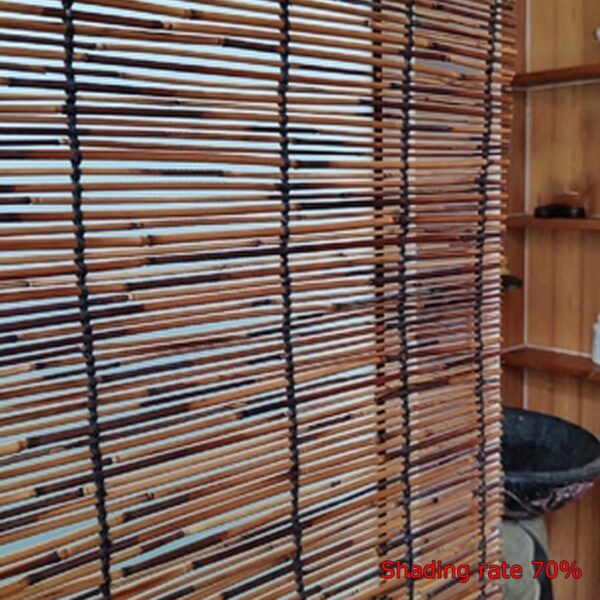 Stylish Zlovne Retro Bamboo Blinds for Living Room and Balcony Decor - Image 8