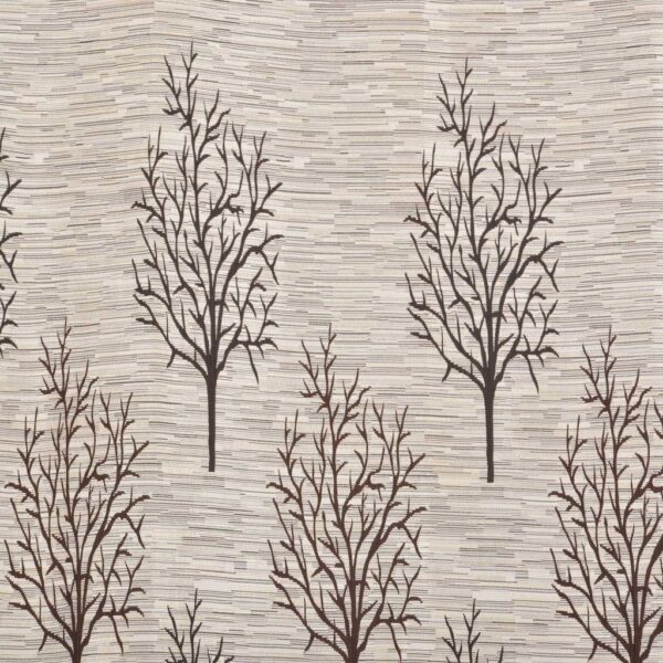 Modern Brown Jacquard Room Darkening Curtains - Pack of 2, 7 Feet - Image 2