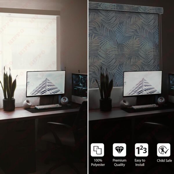 Stylish Semi Blackout Roller Blinds for Sun Protection in Home & Office - Image 3