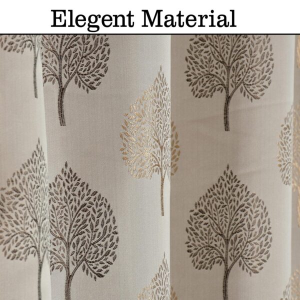 Supreme Betel Leaf Curtains: 80% Room Darkening Coffee Window Drapes - Image 5