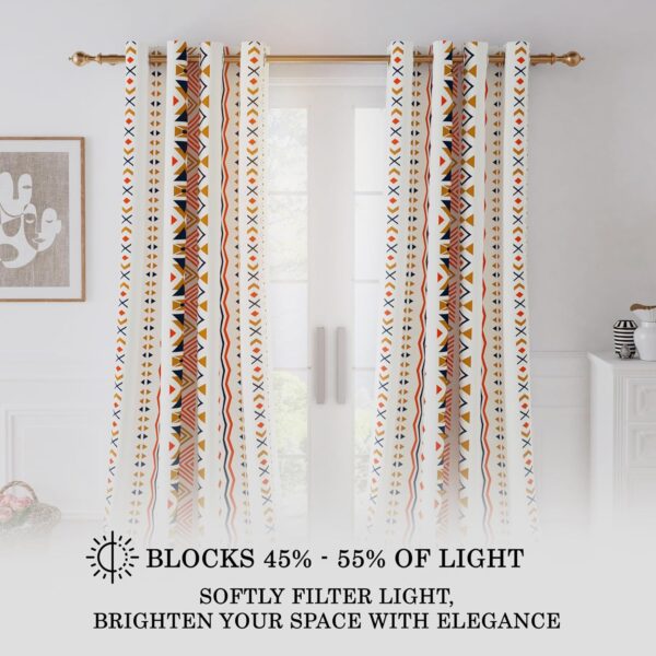 Stylish Story@Home 100% Cotton Curtains for Doors and Windows - Image 3