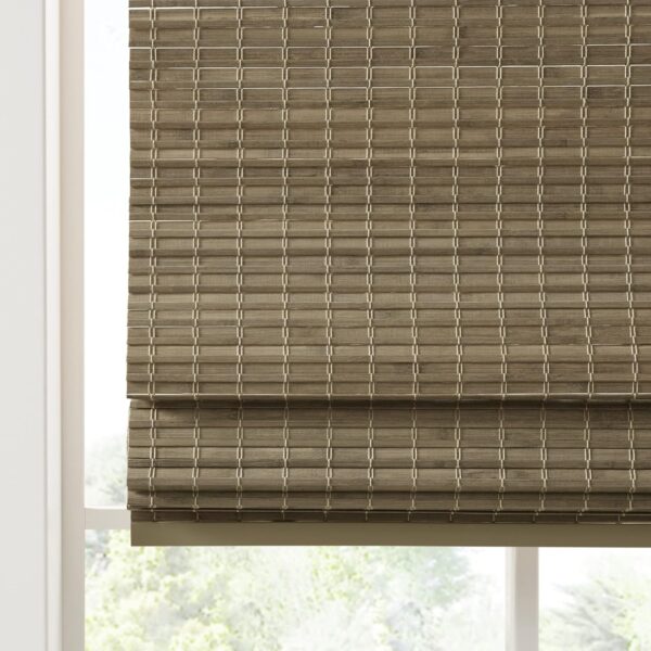 Bamboo Cordless Roman Shades: Elegant Light Filtering Window Treatment for Any Room - Image 7