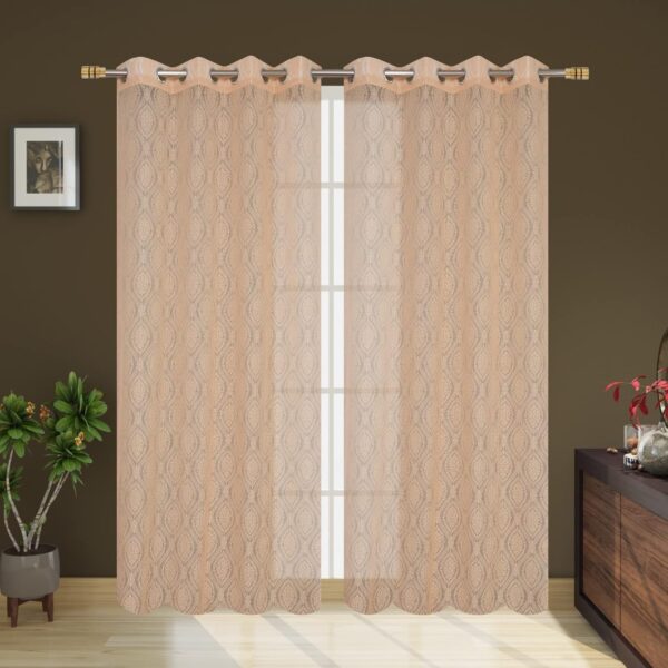 Elegant Baby Pink 7Ft Door Curtains for Living Room and Bedroom Decor - Image 2