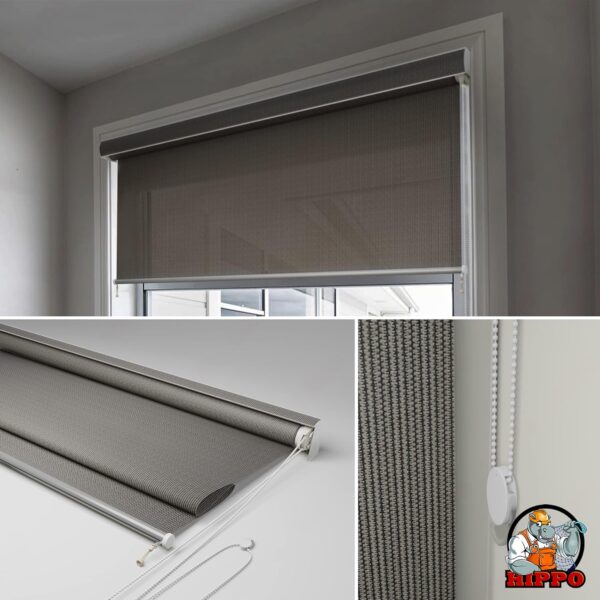 Outdoor HIPPO Roller Blinds: 95% UV Protection & Air Flow Design - Image 4