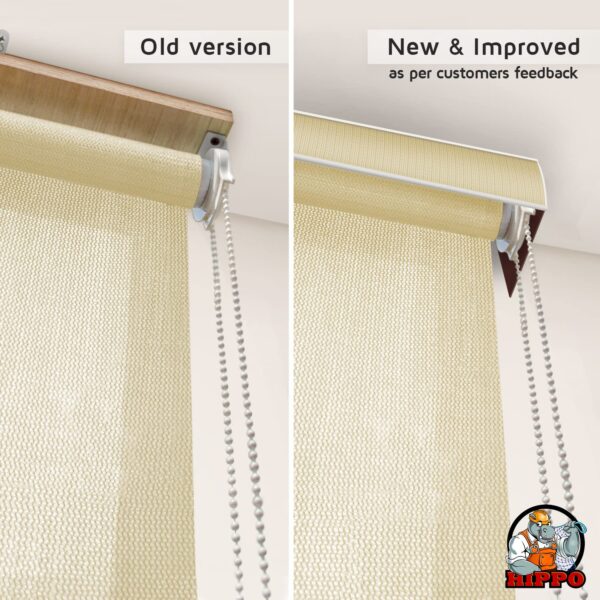 Outdoor HDPE Roller Blinds: 90% Sun Protection & Air Flow Design - Image 2