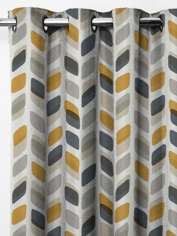 Premium Mustard Blackout Curtains Set of 2 for 7Ft Doors - Image 4