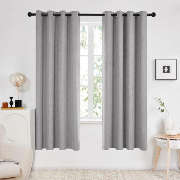 Stylish Deconovo 100% Blackout Curtains for Ultimate Room Darkening and Soundproofing - Image 2