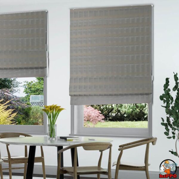 Roman Style Blackout Roller Blinds for UV Protection and Room Darkening - Image 2