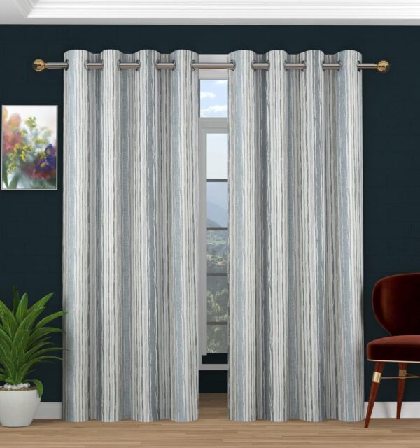 Stylish Polyester Window Curtains Set of 2 for Home Decor - Image 2