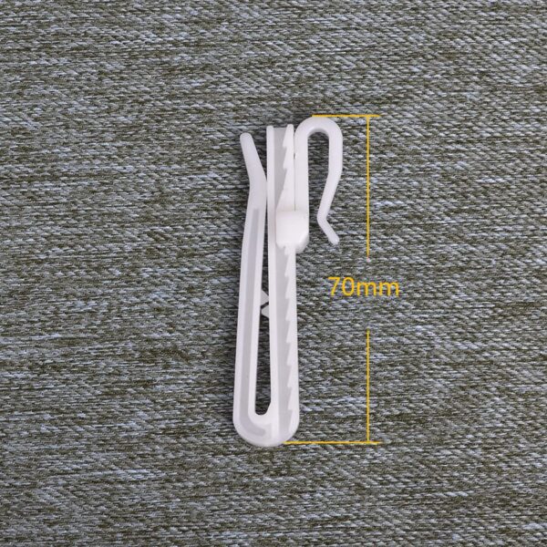 Adjustable Curtain Hooks: 30 Pcs Plastic Drapery Hooks for Easy Installation - Image 2