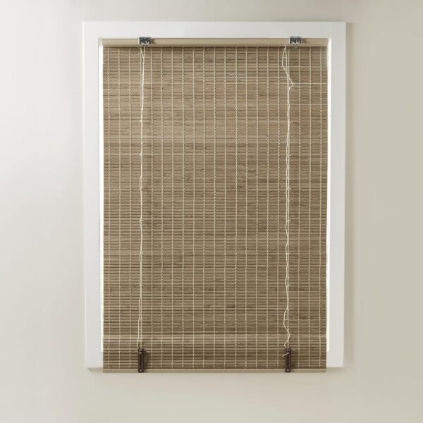 Bamboo Cordless Roman Shades: Elegant Light Filtering Window Treatment for Any Room - Image 11