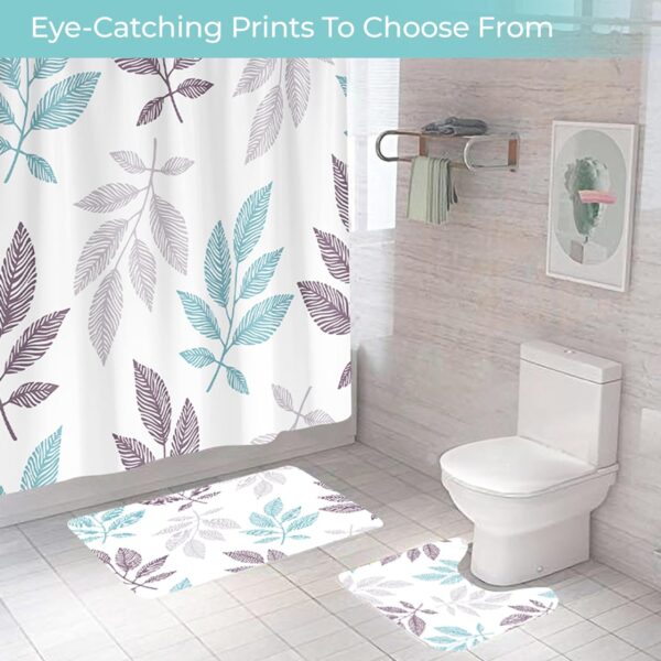 Better Home 3-Piece Bathroom Accessories Set: Shower Curtain and Mats - Image 5