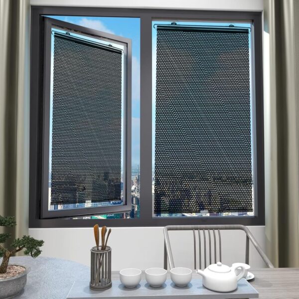 Temporary Blackout Roller Blinds with Suction Cups for Home and Office Privacy - Image 7